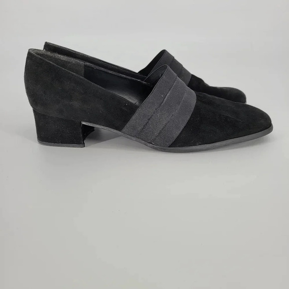 STUART weitzman suede black heel pumps size 8 - Picture 7 of 12
